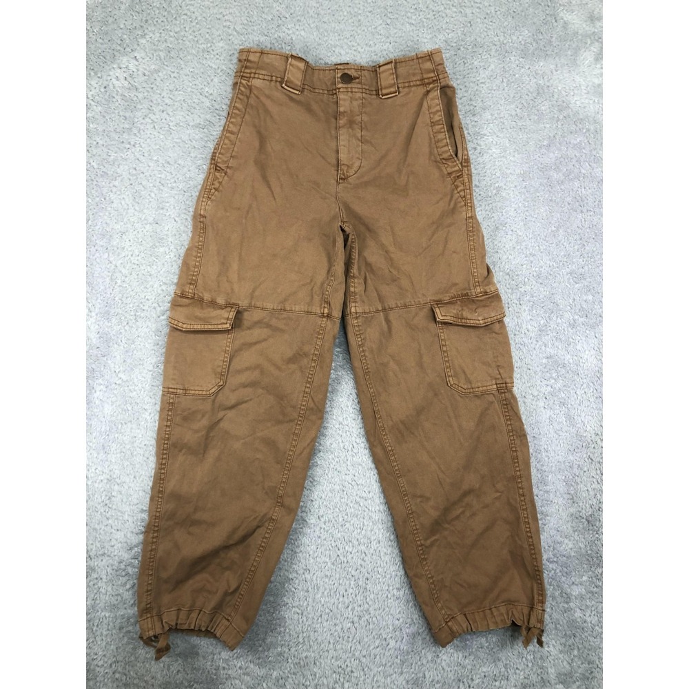 Old Navy Cargo Barrel Pants Womens Size XS (26x25.5) Brown